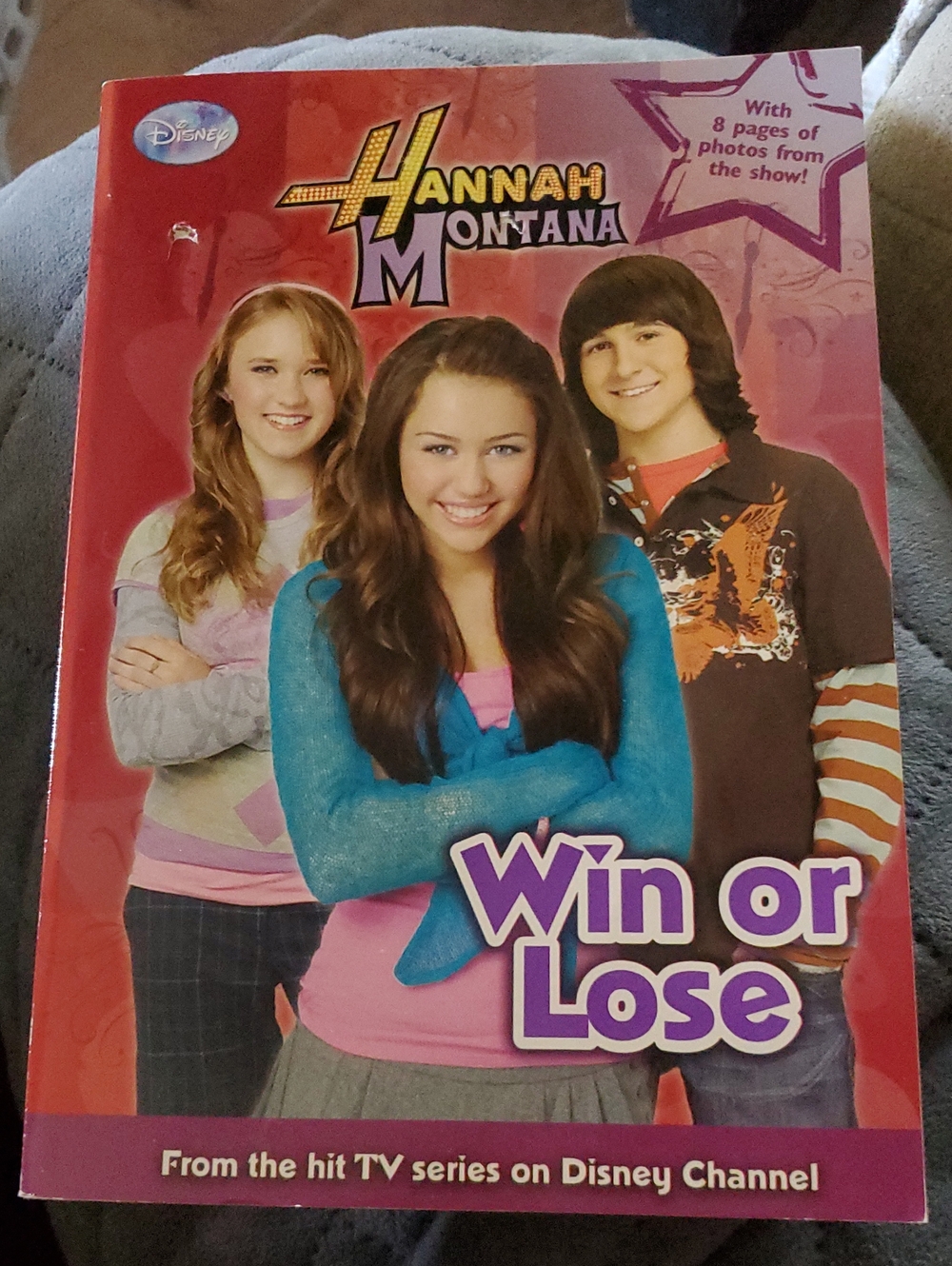 Disney Hannah Montana Book - Pink, Blue & Purple Cover